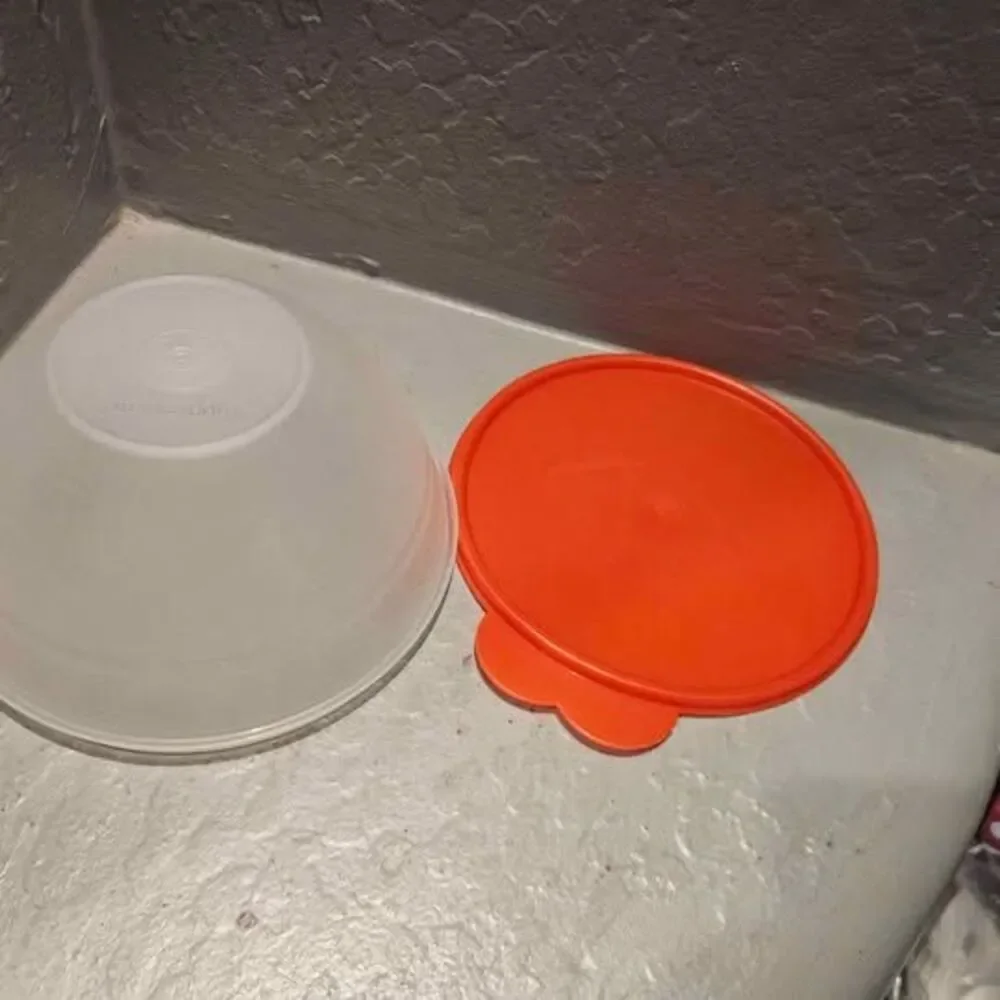 Vintage Tupperware Wonderlier Clear Bowl with Lid 7